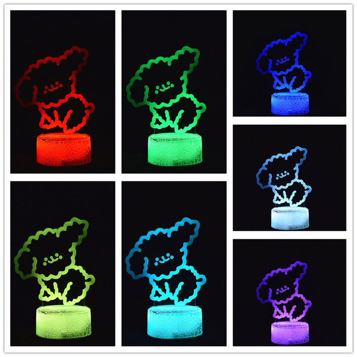 Brugerdefineret 3D-lampebase, kredsløbskort,, akrylpanel til natlampe