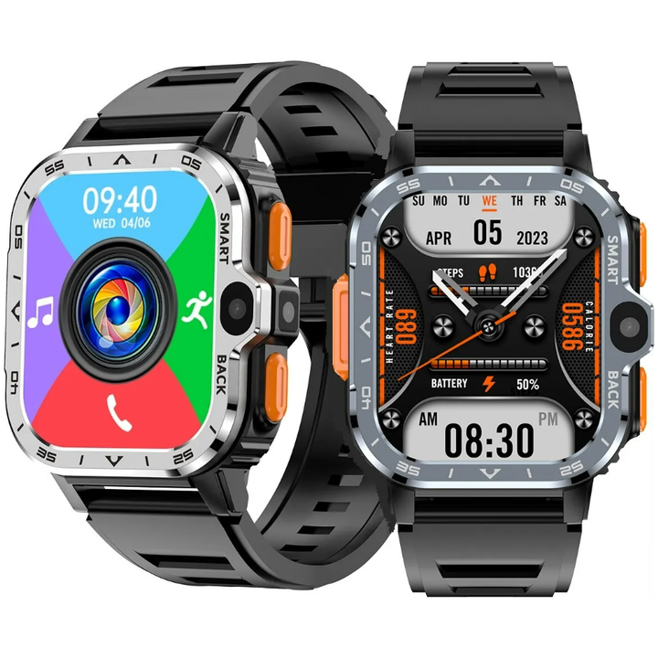 PGD SmartWatch 4G LTE GPS Wifi SIM-kort Dual Camera Robust 16/64G ROM