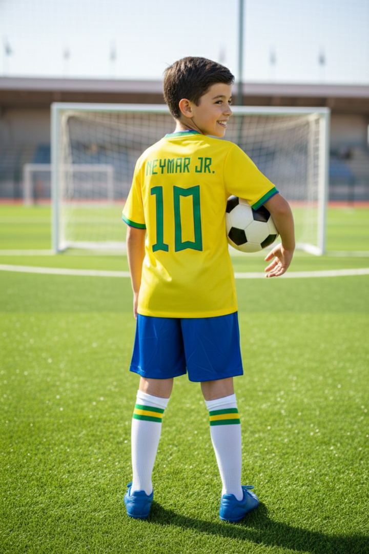 Fodboldtrøjer sæt til børn og unge-Brasilien
