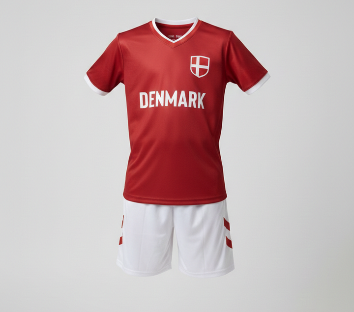 Fodboldtrøjer sæt til børn og unge-Danmark