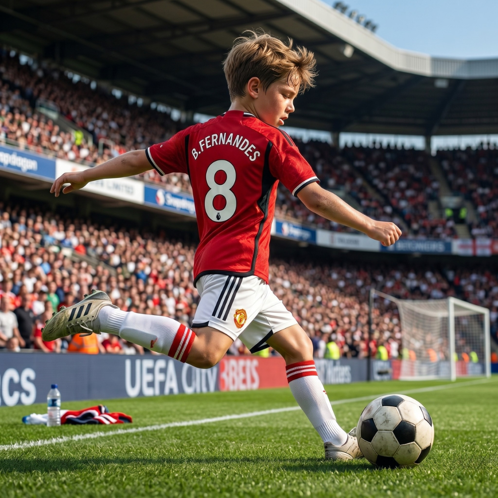Manchester United Hjemmebanetrøje sæt til børn og unge 2025/2026
