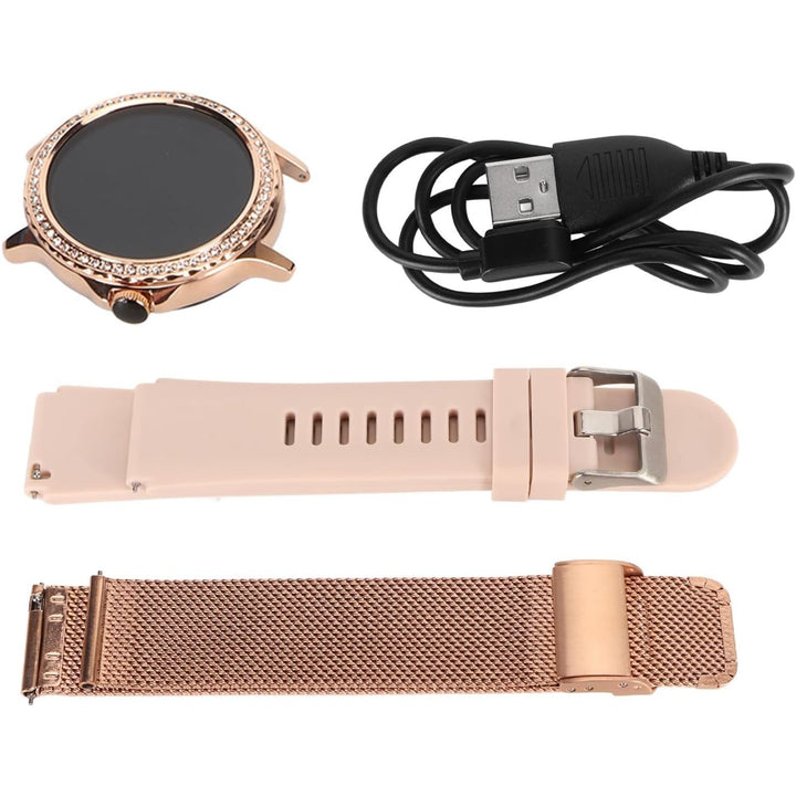 Meget avanceret  smartwatch til kvinder, opkaldsoptagelse, touchscreen, vandtæt fitness-tracker