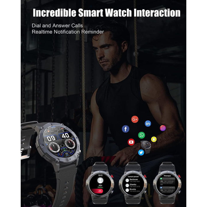 Amoled HD screen Smart ur med blodtryksmåler