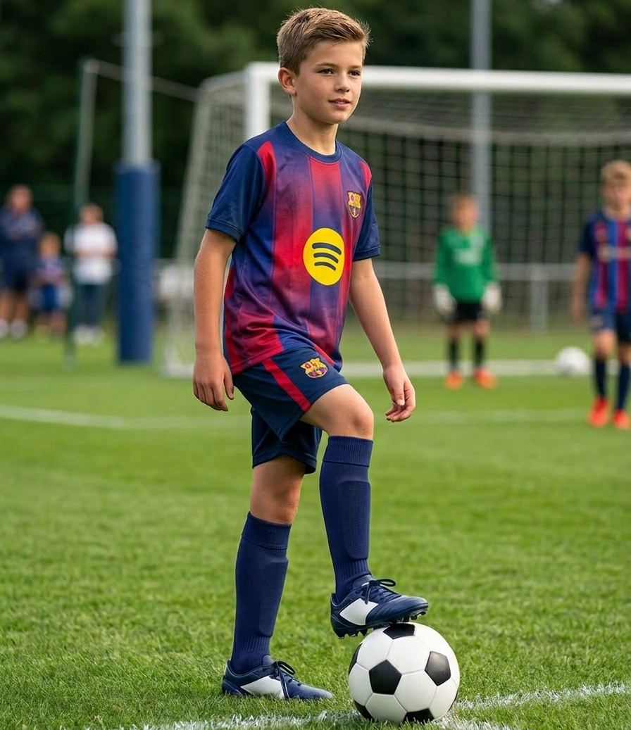 FC Barcelona hjemmebanetrøje til børn