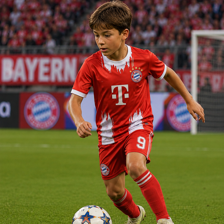 2025-2026 Bayern München Hjemmebanetrøje sæt til børn og unge