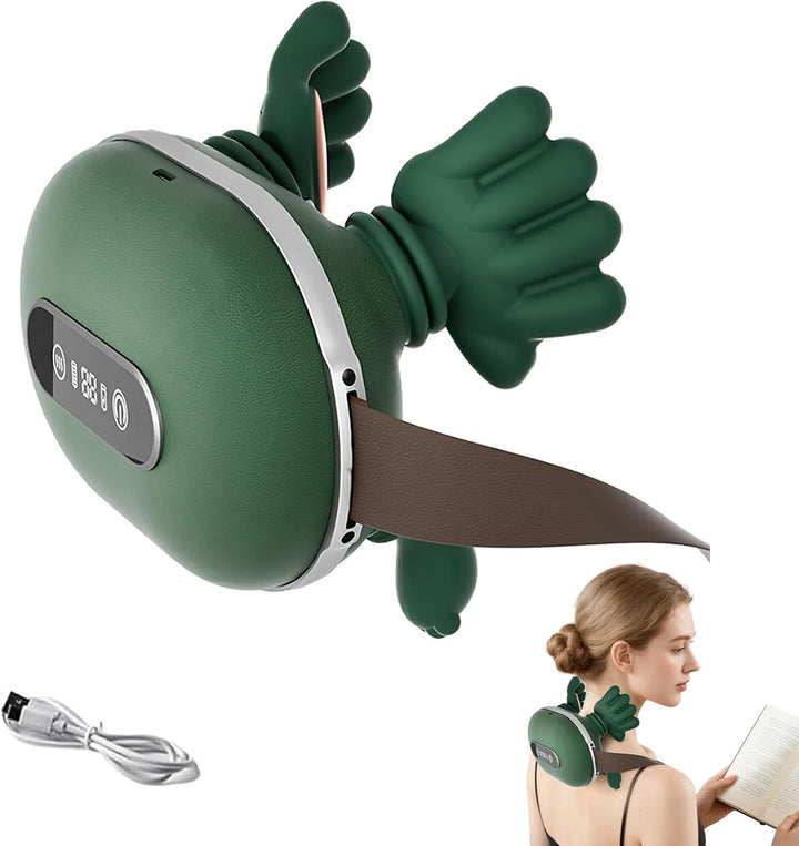 Bionisk opvarmet massageapparat incl. bløde hænder til nakke