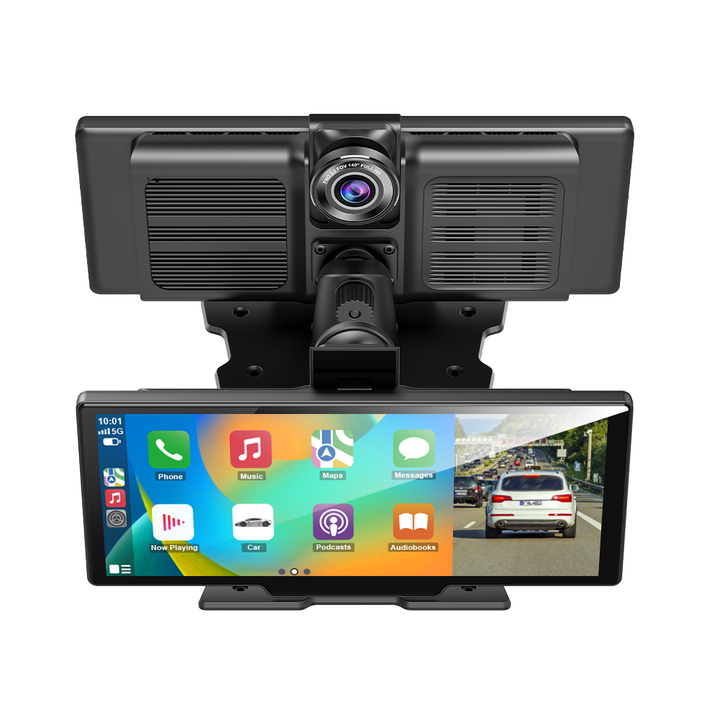 10,26" Dash Cam 4K ( 3840 X 2160P)+1080P Carplay  med GPS-navigation