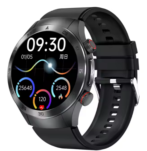 Smartwatch mænd kvinder med EKG 1,49" AMOLED med 24 timer puls