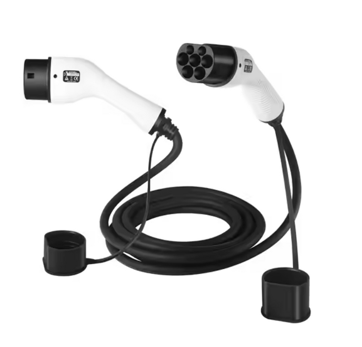 Ladekabel elbil -Type 2 opladningskabel  til 1 fase op til 16A, 3,6 kW effekt.