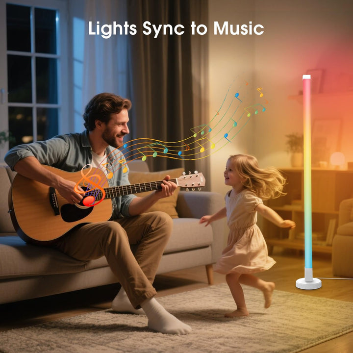 LED Gulvlampe med smart app og fjernbetjening