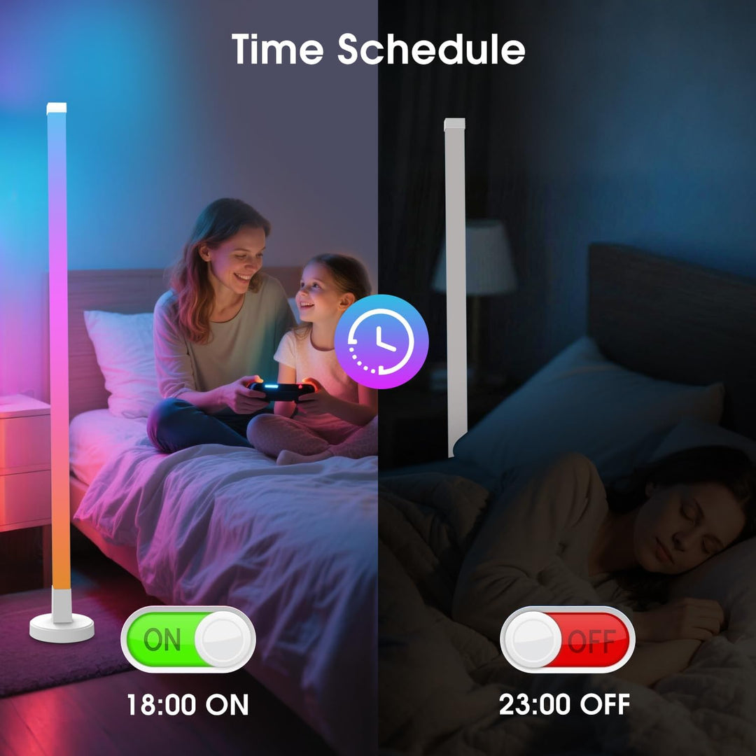 LED Gulvlampe med smart app og fjernbetjening