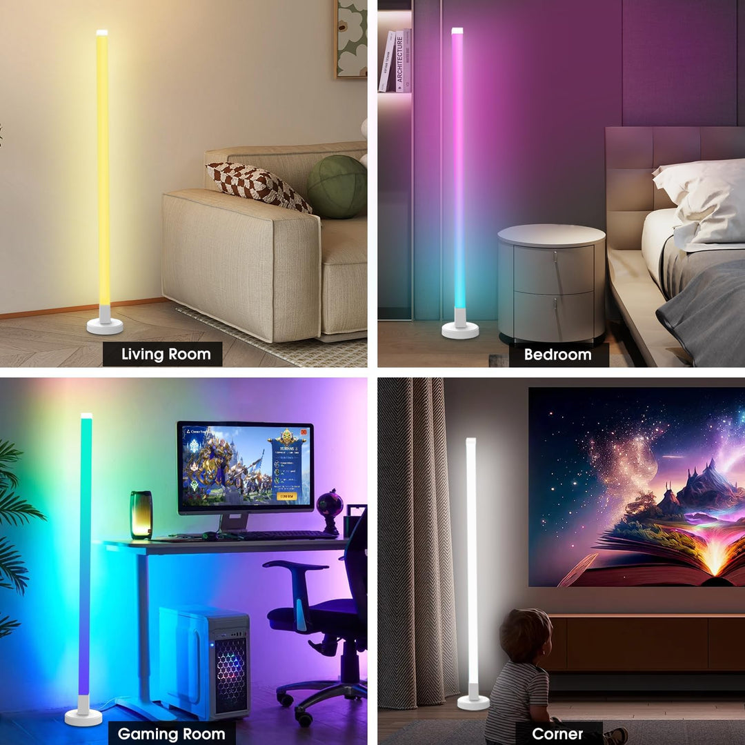 LED Gulvlampe med smart app og fjernbetjening
