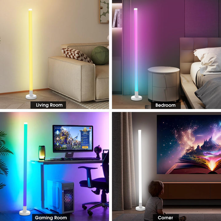 LED Gulvlampe med smart app og fjernbetjening