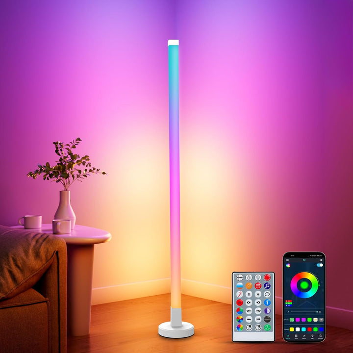 LED Gulvlampe med smart app og fjernbetjening