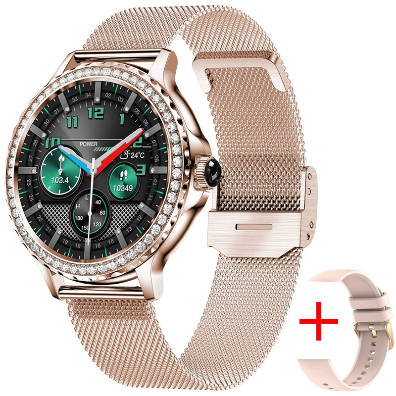 Meget avanceret  smartwatch til kvinder, opkaldsoptagelse, touchscreen, vandtæt fitness-tracker