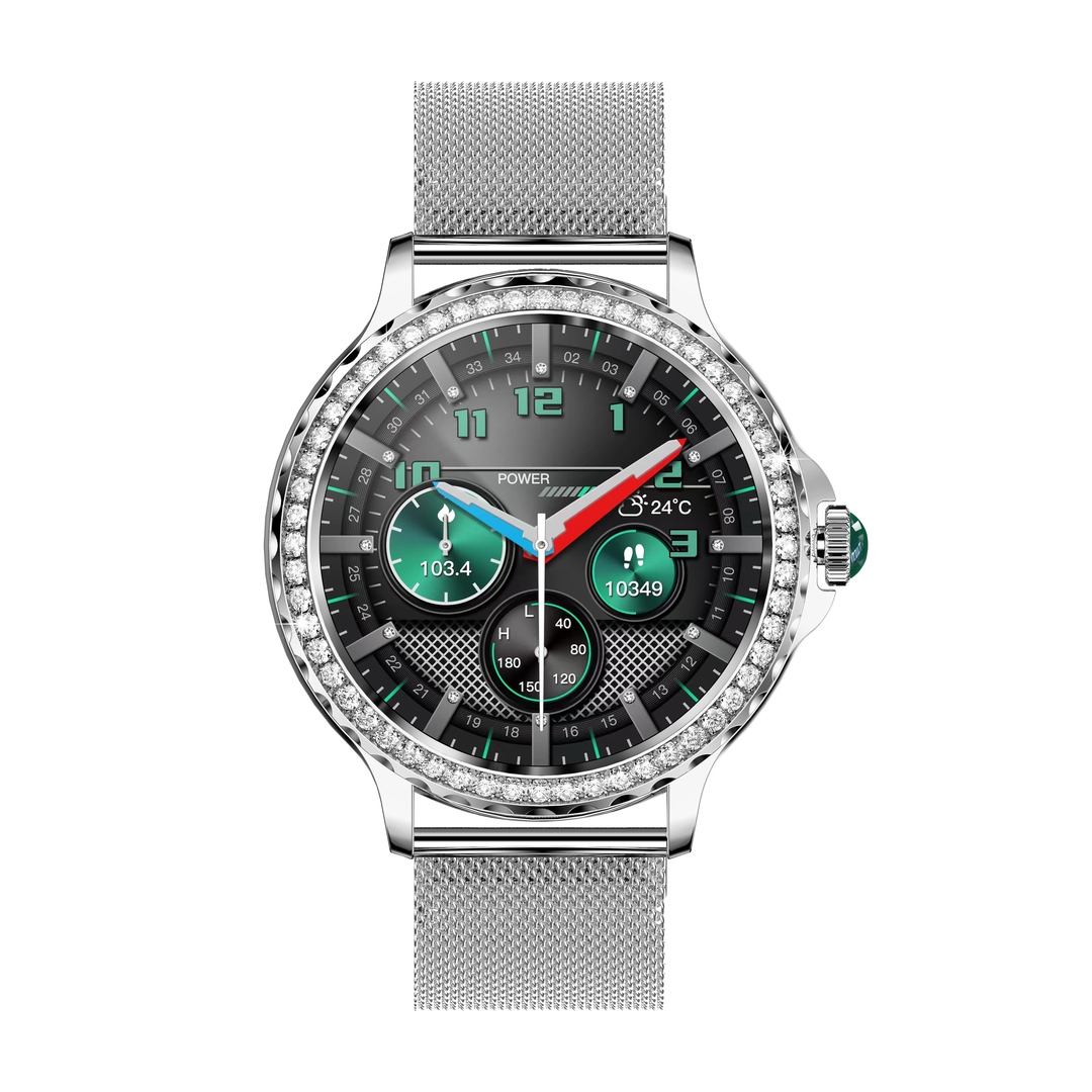 Meget avanceret  smartwatch til kvinder, opkaldsoptagelse, touchscreen, vandtæt fitness-tracker