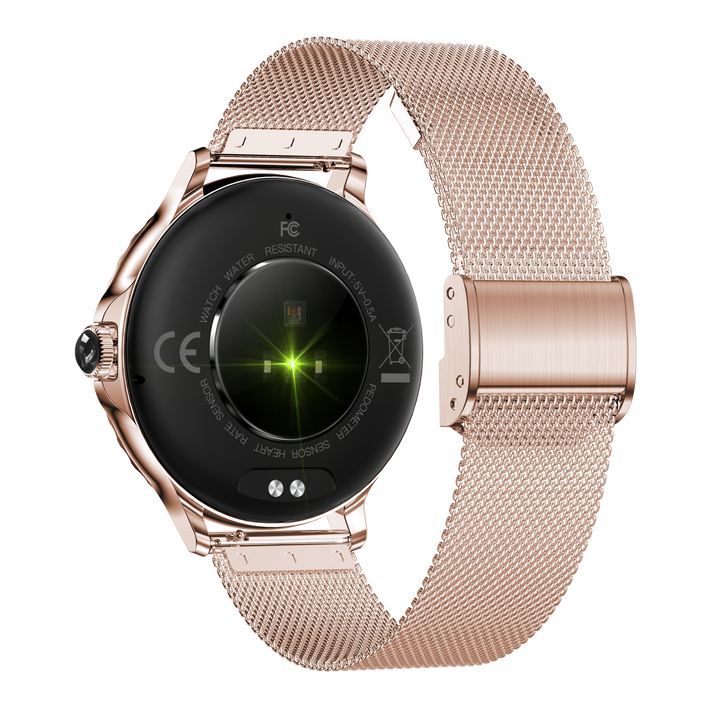 Meget avanceret  smartwatch til kvinder, opkaldsoptagelse, touchscreen, vandtæt fitness-tracker