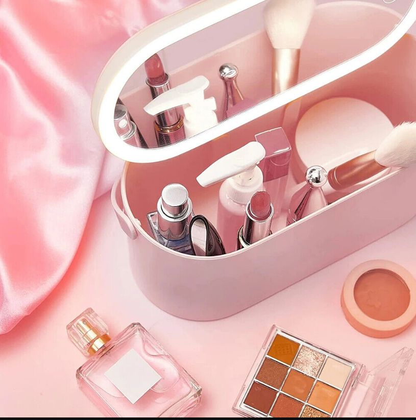 360° Roterbar USB Multifunktionel Makeup Opbevaringsboks