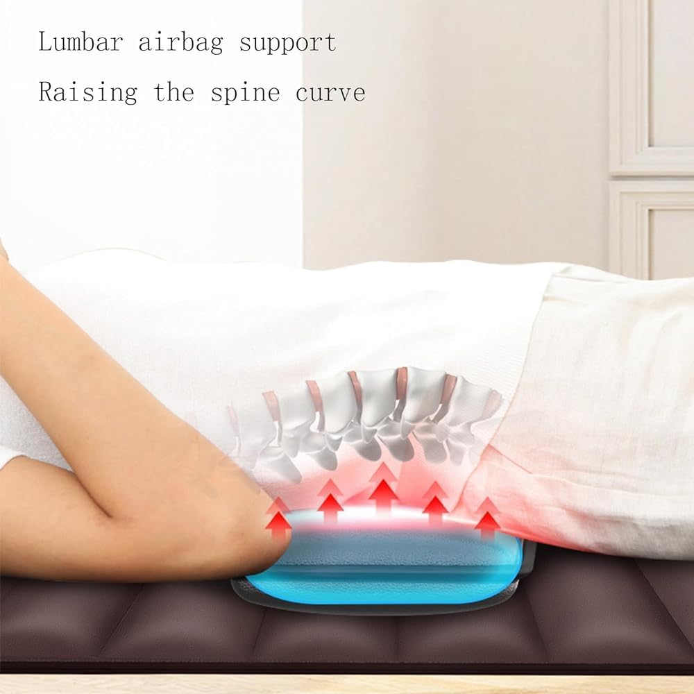 Shiatsu  helkropsvarmemåtte med 10 vibrerende knuder,