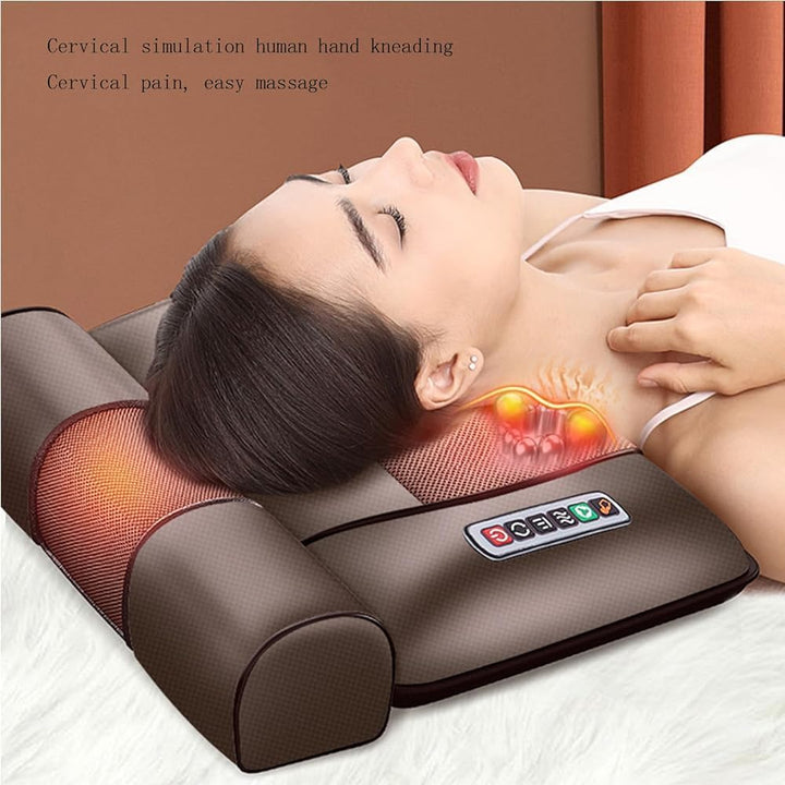 Shiatsu  helkropsvarmemåtte med 10 vibrerende knuder,