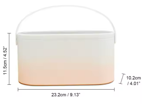 Kosmetiktaske med makeup spejl 23,2X10,2X11.5cm