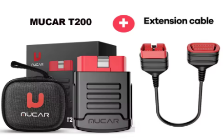 MUCAR BT200 OBD2 Scanner Diagnostisk Værktøj Bluetooth, Fuldt System Automotive Scan Tool Gratis Olie / SAS 15 Nulstil Kode Læser