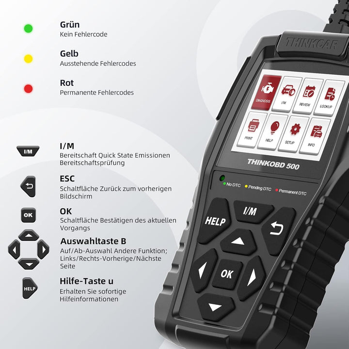 THINKOBD 500 bildiagnoseværktøj til Auto Obd2-scanner Automotive