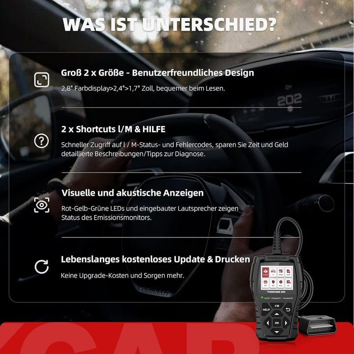 THINKOBD 500 bildiagnoseværktøj til Auto Obd2-scanner Automotive