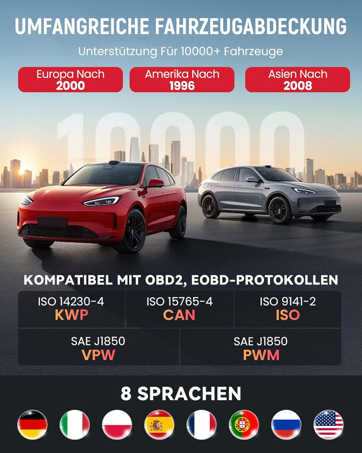 THINKOBD 500 bildiagnoseværktøj til Auto Obd2-scanner Automotive