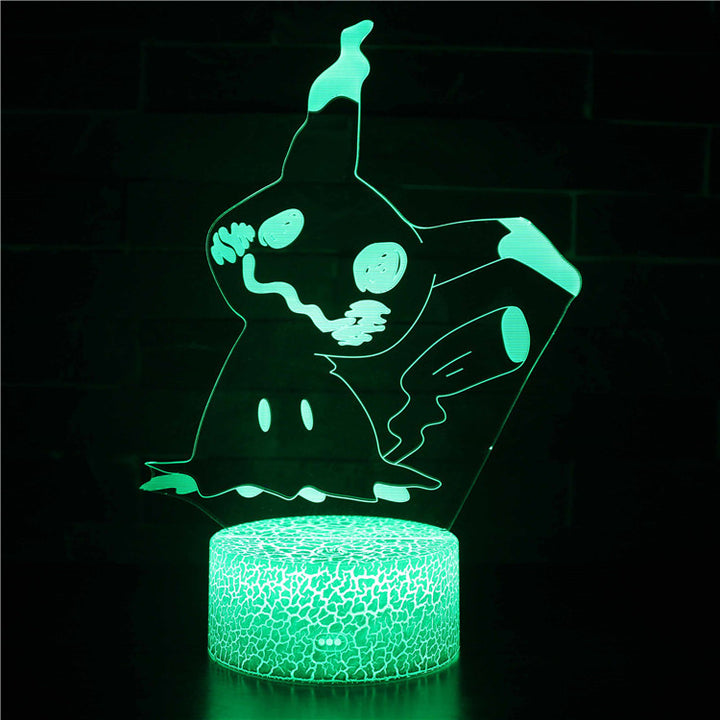 Pokémon Go Pikachu 16 LED 3D Natlampe til Børn + Fjernbetjening
