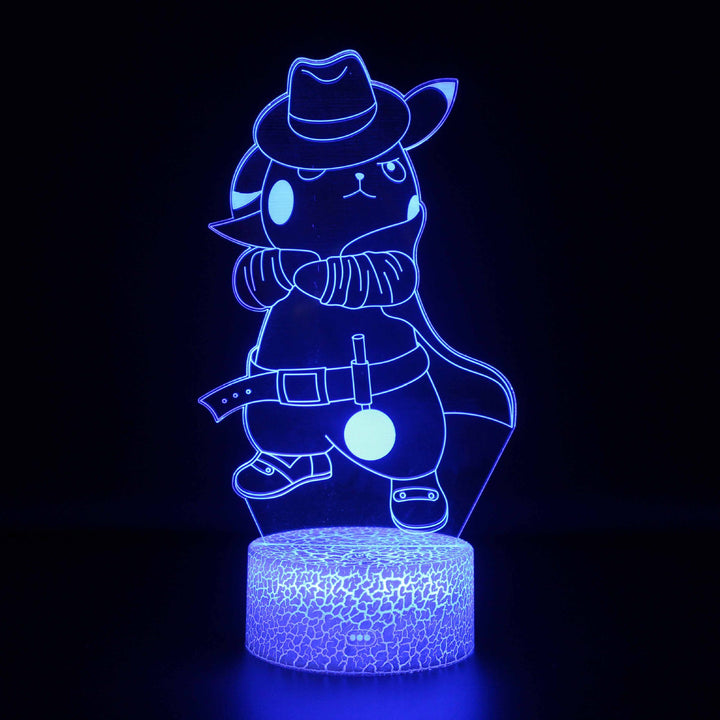 Pokémon Go Pikachu 16 LED 3D Natlampe til Børn + Fjernbetjening