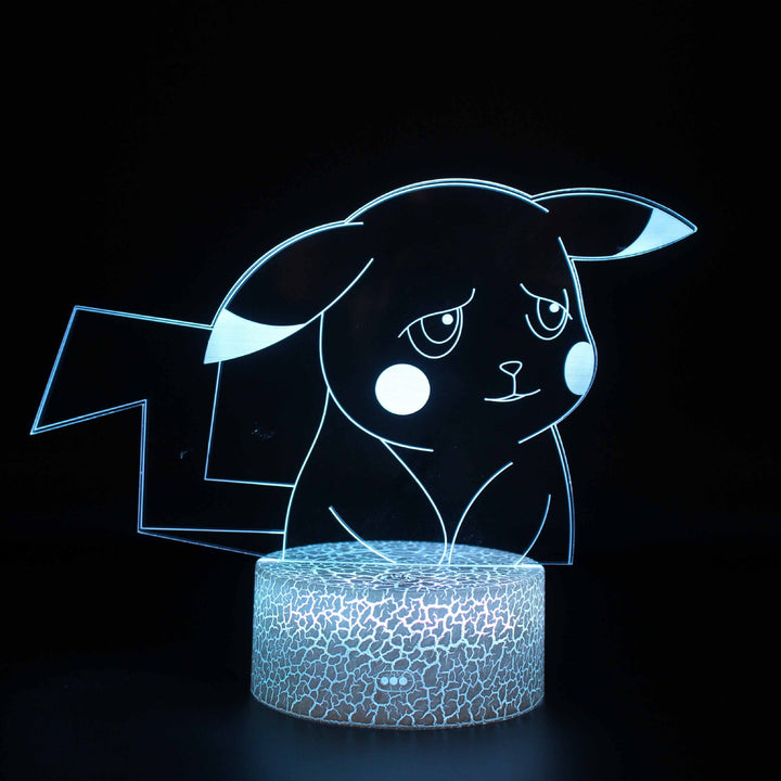 Pokémon Go Pikachu 16 LED 3D Natlampe til Børn + Fjernbetjening