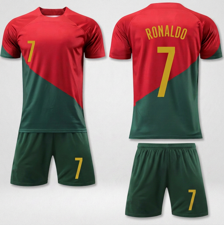 Portugal Ronaldo 7, Fodboldtrøjer sæt til børn