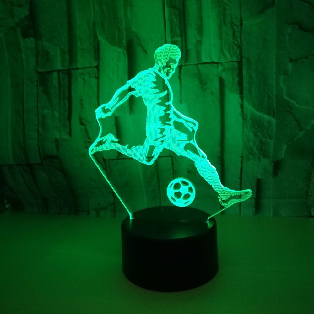 Børn 3d lampe fodbold LED natlys C Ronaldo Home Deocration Kid Boy