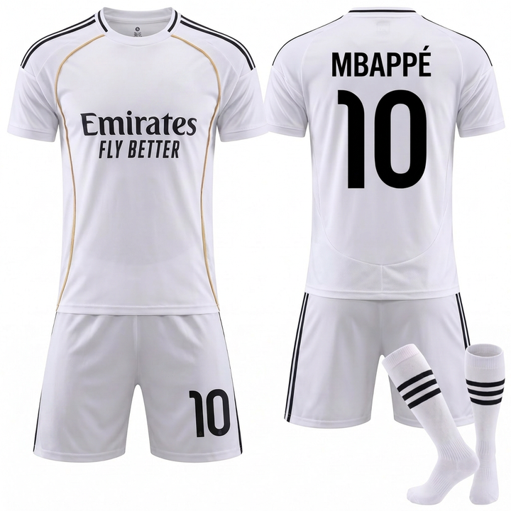 Mbappé nr 10 fodbold trøje sæt til Børn &amp; unge 2025/2026