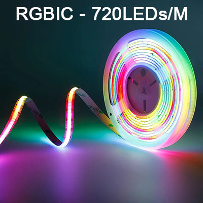 Vandtæt COB LED Strip RGB720 LED/m | 5m