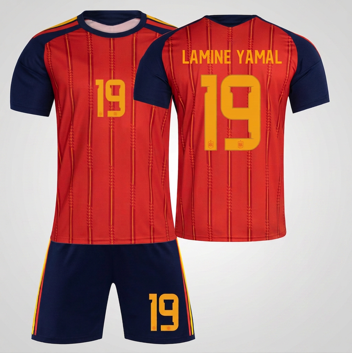 Fodboldtrøjer til børn. Lamine Yamal 19 -Spanien