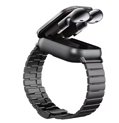 Smartwatch med øretelefoner, 2-i-1 til musik og opkald