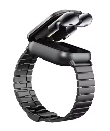 Smartwatch med øretelefoner, 2-i-1 til musik og opkald