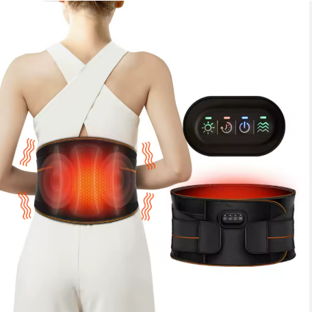 Varmeterapi taljebælte med vibrationsmassage