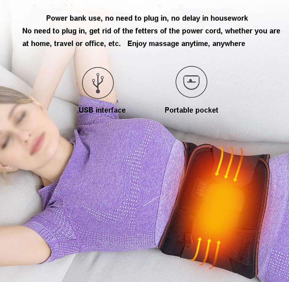 Varmeterapi taljebælte med vibrationsmassage