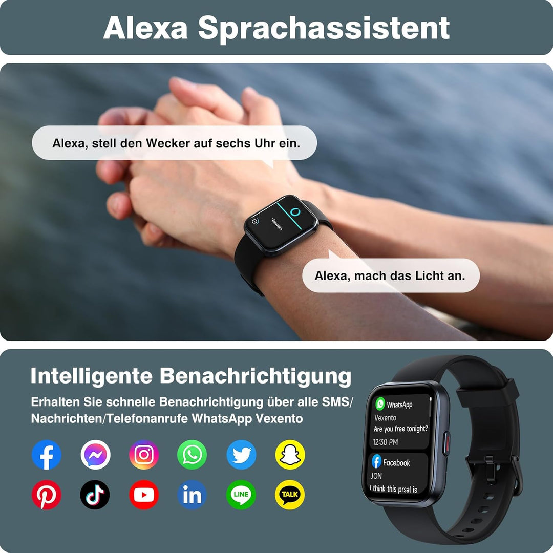 Ultra tynd smartwatch til både mænd og kvinde