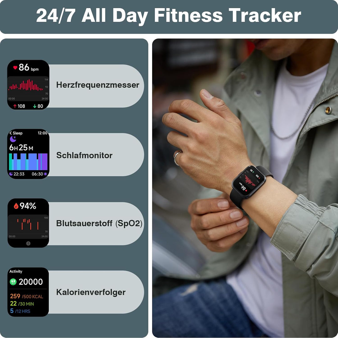 Ultra tynd smartwatch til både mænd og kvinde