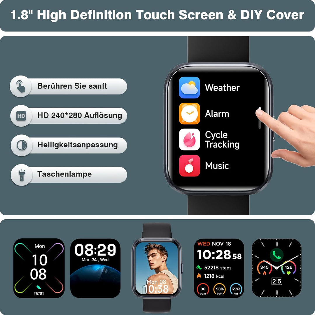 Ultra tynd smartwatch til både mænd og kvinde