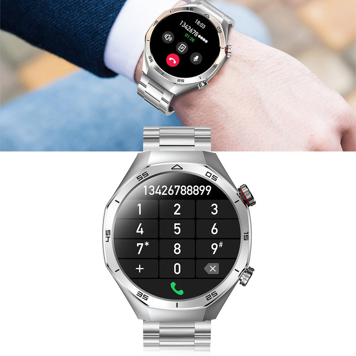 Herre smartwatchet med helbredsovervågning, sportssporing