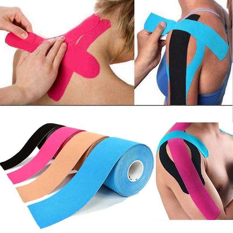 Kinesiologi Tape-Bomuld- Lilla 5 cm x 5 m Sportstape Træn dig sund 