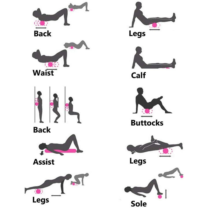 Foam roller- Lilla- 33 cm