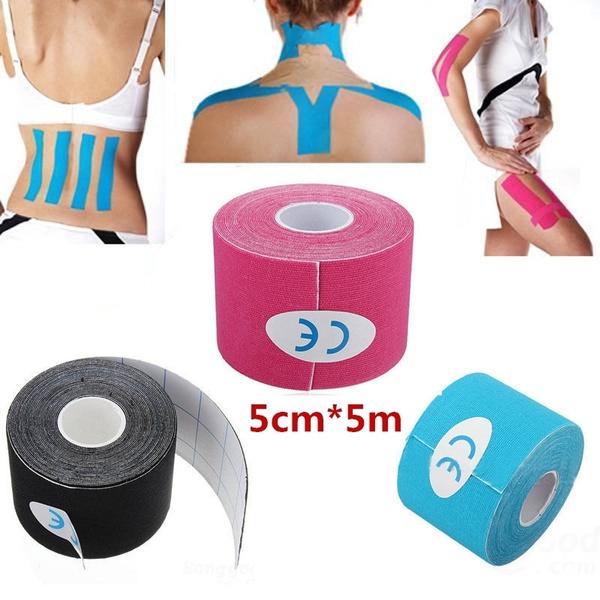 Kinesiologi Tape-Bomuld- Lilla 5 cm x 5 m Sportstape Træn dig sund 